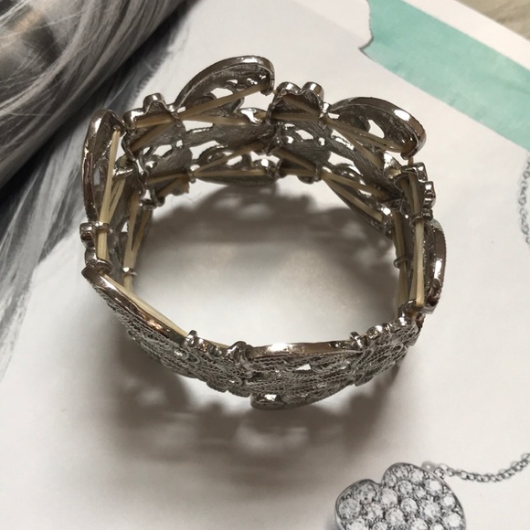 Silver Floral Bracelet - Picture 2 of 3